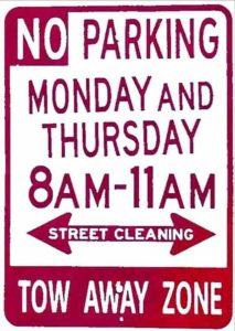 no parking street cleaning