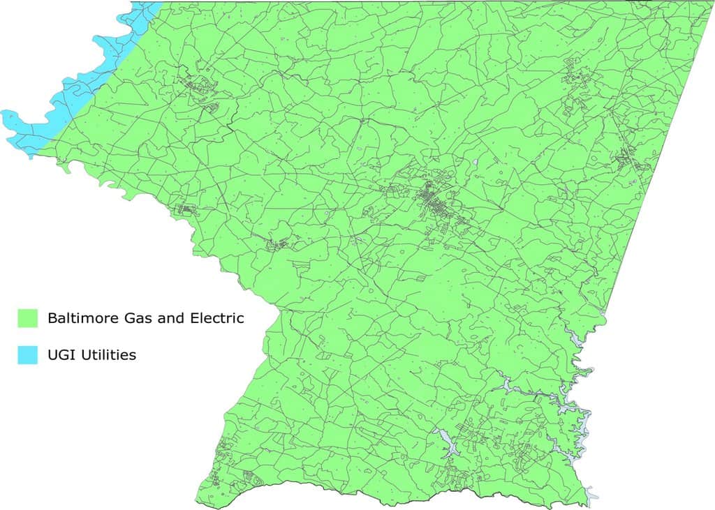carroll county utility provider map gas