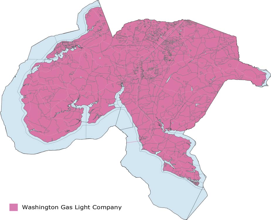 charles county utility provider map gas