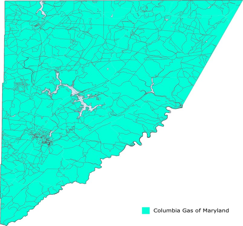 garrett county utility provider map gas