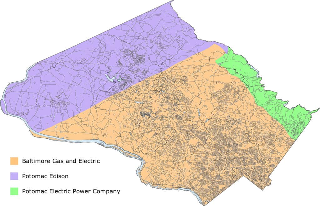 montgomery county utility provider map electric