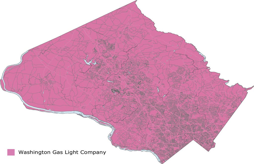 montgomery county utility provider map gas