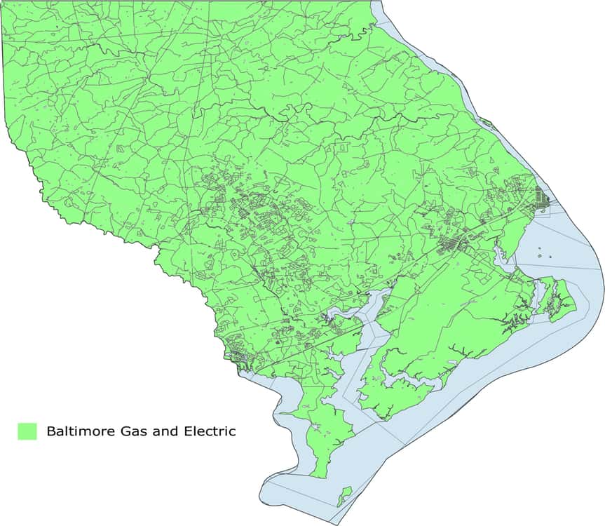 harford county utility provider map gas